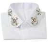 Bow Ties Women Shirt Fake Collars Cotton White Detachable False Collar Elegant Sweater Decoration Faux Col Female Removable Neck Tie Donn22