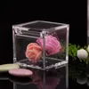 6/12pc Square Clamshell Candy Box 4.5 / 6cm Bröllopsfestival Velebratioc Hand Presentförpackning Transparent Reception Clear DIY 211108