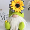 Dzień Matki Gnomes Party Prezent Wiosna Kwiaty Krasnolud Home Decoration Handmade Beztwarzowy Plush Lalka Bee Festival Desktop Ornament Yl428