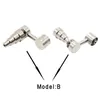 Cigarette Smoking pipes 10mm&14mm&19mm 4 IN 1 male and female domeless titanium nail, with screw. really convenient !