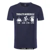 Mens T-shirts Roliga cykler T-shirt Mountainbike Schema Tee 100% Bomull Märke T-shirts 210706