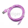 1M 2M 3M Type-C Kabels Data Sync Opladen Micro USB Nylon Gevlochten Kabel zonder Pakket voor S21 S8 S9 S10 NOTE 20 Android Smartphone