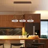 Illuminazione moderna a sospensione a LED Luci minimaliste nordiche sopra il tavolo da pranzo Lampade a sospensione dell'isola della cucina Camera