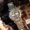 Relógio de prata Mulheres Marca de Luxo Elegante Diamante Quartz Senhoras Relógios De Aço Inoxidável Vestido Mulheres WristWatch Reloj Mujer 210527