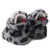 Nouveau bébé automne hiver moelleux troupeau bottes bébé fille garçons hiver chaud chaussures léopard mode enfant en bas âge premiers marcheurs enfant chaussures 0-18m G1023