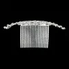 Kadın Saç Takı Tiara (Gümüş) Kalp Şekli Rhinestone Düğün Balo Gelin Taç Headdress Kristal Dekor