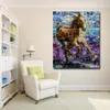 Abstracto pintura animal impresión corriente pintura pintura pared cartel impresiones para sala de estar decoración de la casa lienzo arte