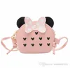 Fashion Girls Polka Dots Bows Pourse Kids Cartoon Imprimé Sac à bandoulière Sac à bandoulière Pu Leather Messenger Sacs Q21492636378