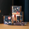 9Pcs/ Makeup Gift Box Cosmetic Set Mushroom Air Cushion BB Cream Concealer Powder Velvet Lipstick Eyeliner Pencil