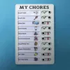 Memo Plastic Board Chore Chart Reusable RV Checklist,My Chores ,Elder Care Checklist Daily Planner Responsibility & Behavior