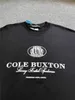 Impression en mousse Cole Buxton Sweats Hommes Femmes 1: 1 Meilleure Qualité Unisexe Lettre Slogan CB Crewneck Tissu Lourd À Capuche H0831