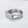 2021 Fashion Mens Black Titanium Rings Matte Finished Classic Engagement For Male Wedding Bands Gift Party Banquet Jewelry