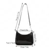 Female Purses Handbags Chic Women's Baguette Bag Trend Transparent Solid Color Shopper Shoulder Bag