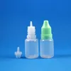 100 Sets 10ml Plastic Dropper Bottles Tamper Evidence Cap Long Thin Needle Tip Nozzle For e Liquid Drop Vapor e-Liquide 10 ml
