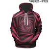 Men039s Hoodies Sweatshirts Autumn And Winter Product Cool Spiral Rose Printing 3D Hooded Thin Fleece Sweater Personality Dur7833834