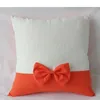 Bowknot Pillow Case Spersonalizowane Sublimacja DIY Sofa Poduszka Pokrywa Hotelowa Dekoracja Sypialni 40 * 40 CM 4931 Q2