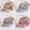 Women Baseball Cap Diamond Painting Embroidery Flower Cotton Snapback Hats Jeans Woman Female Caps Summer Sun Hat