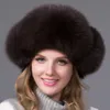 Berets Fashion Keep Warm Multi Color Selection Unisex Real Fur Straw Hat Raccoon Dog Mao Lei Feng Ear Cap Winter
