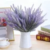 1Bouquet romantisk provence lavendel konstgjorda blommor bröllop hem trädgård dekorationer jul hög kvalitet fake växtblomma y0630