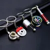 Car Key Chains Men Women Auto Tuning Parts Turbo Turbine Keychains Metal Creative Gift Styling Key Ring Pendant Universal Interior Accessories