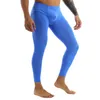 Pantaloni da corsa atletici bianchi Pantaloni sportivi da uomo See Through Stretchy Gym Training Fitness Yoga Leggings Abbigliamento sportivo Pantaloni attillati Y0811