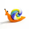 Handmade Murano Glass Snail Miniature Figurines Ornaments Cute Animal Craft Collection Home Garden Decor Year Gifts For Kids 210910