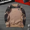 Fleece hoodies mannen mode camouflage sweatshirt mannelijke camo hoody hiphop herfst lente militaire hoodie heren kleding Khaki T200917