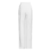 Twotyle White Casual Diamonds Spodnie Dla Kobiet Wysoka Talia Solidna Elastyczna Minimalistyczne Spodnie Kobiety Moda Letnia Odzież 210915