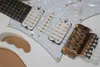 JEM 7V di alta qualità 7v Steve Vai DiMarzio White 24 tasti elettrici Guitare Rosewood tastiera Floyd Rose Tremolo Golden Hardware