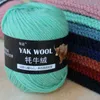 1pc 100g / boll Yak ull Värderad blandad virkade garn Mjukt garn för stickning Fine Hand Stickning Sweater Scarf 31 Färger Y211129