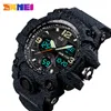SKMEI Luxe Denim Stijl Sport Horloges Mannen Mode Digitale Quartz Horloge Waterdichte Casual Militaire Polshorloge Klok Relogio X0524