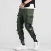 Men Pants Black Hip Hop Streetwear Cargo Jogger Sweatpants Harajuku Korean Fashion Casual Trousers Brand Slim Pants Men's 211201