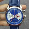 AAA + Mode Heren horloge 42mm quartz uurwerk horloges roestvrij staal deisgner lederen riem horloge voor mannen horloges510