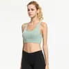 Eigen Gloednieuwe Sexy Yoga Top Fitness Dames Borstkussen Ademend Gym Vest Fitness Slanke Kleding Schoonheid Back Slaap Gathed BH Actieve slijtage