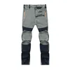 Utomhus snabba torra byxor män last militär vandring byxor mens casual jogger dragkedja streetwear manlig smal passform botten sportkläder h1223