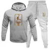 Designer 2021 Sport Heren Merk Trainingspak Lente Herfst Running Hoodie + Broek Sets 2 Stuks Sweatshirt Set Gym kleding Mannen Pak Kleding