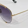 Brand Designer Sungass For Men Luxury Vintage rétro Vintage Fashion Gold Frame Style Summer Sunshes Pilot Forme Pilot de haute qualité U204H