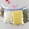 100pcs / mycket plast aluminiumfoliepaketpåse tomt dragkedja genomskinlig förpackning påse luktsäker mat teförvaringspåsar