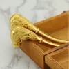 Portasigarette Drago e Fenice placcato oro intaglio fusione pipa in oro set da fumo pipa filtro placcato oro artigianale
