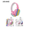 2021 Decompression Creative Silikonowy zestaw słuchawkowy Toy Fidget Wireless Headphone Tie Dye