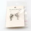 24Pair / Lots Alloy * Rewolver Gun Charm * Sp Żyrandol Kolczyki Gift Etui Silver Fish Ear Hook R-75