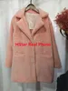 HSTAR Women Mink Faux Fur Coat Solid Kvinna Slå ner Krage Vinter Varm Fake Lady Casual Jacket 211220