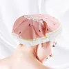 Nouveau mignon dessin animé fruits motif étanche bonnet de douche réutilisable bain cheveux casquettes pour adultes femmes cuisine salle de bain EWF7674