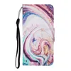 Flip Wallet Ledertaschen für Samsung S21 Plus Ultra A42 A12 A52 A32 A72 A02 A22 S21FE 5G Cartoon Schmetterling Katze Fisch Schädel Marmor Standgurt Kartensteckplatz Abdeckung