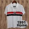 91 92 93 San Paolo Maglie da calcio da uomo ELIVELTON ANILTON Home Bianco Away Rosso RETRO Maglia da calcio Camisetas de futebol Manica corta