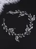 Romantic Wedding Accessories Trendy Rhinestone Pearl Crystal Headband Bridal Headwear Tiara For Hair Women Clips & Barrettes