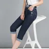 Denim Skinny Jeans Kobiety Streetwear Wysoka Talia Ladies Czarny Ołówek Spodnie Plus Rozmiar 3XL 4XL 5XL Spodnie Odzież damska 210625