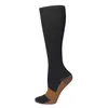 Men Women Patchwork Long Sock S-XXL wholesale Copper Fiber Tube Compression Nylon Outdoor Sports Socks