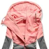 Surmiitro 봄 여성 자켓 패션 가을 겨울 핑크 블루 후드 스웨터 스웨터 지퍼 후드 코트 여성 땀 Polerones 210910