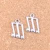 109 adet Antik Gümüş Bronz Kaplama Müzik Not Charms Kolye DIY Kolye Bilezik Bileklik Bulguları 18 * 14mm